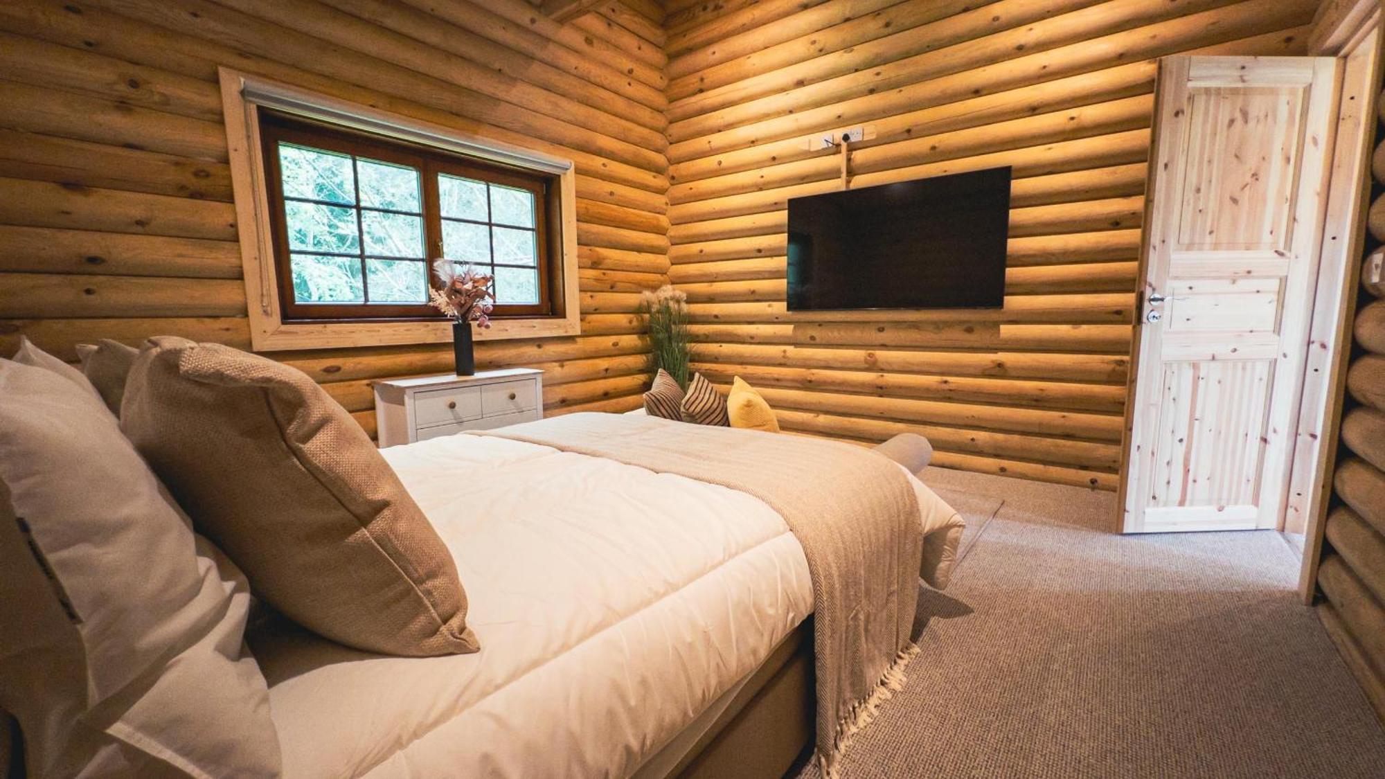Aspen Lodge, Amazing New Log Cabin With Hot Tub - Sleeps 6 - Felmoor Park Morpeth Camera foto